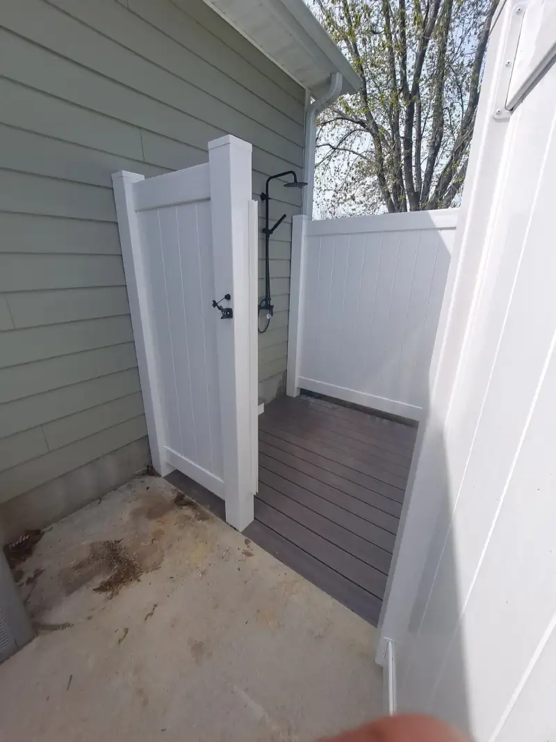 Vinyl Outdoor Shower 2